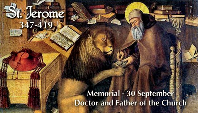 St. Jerome Prayer Card-PATRON OF STUDENTS
